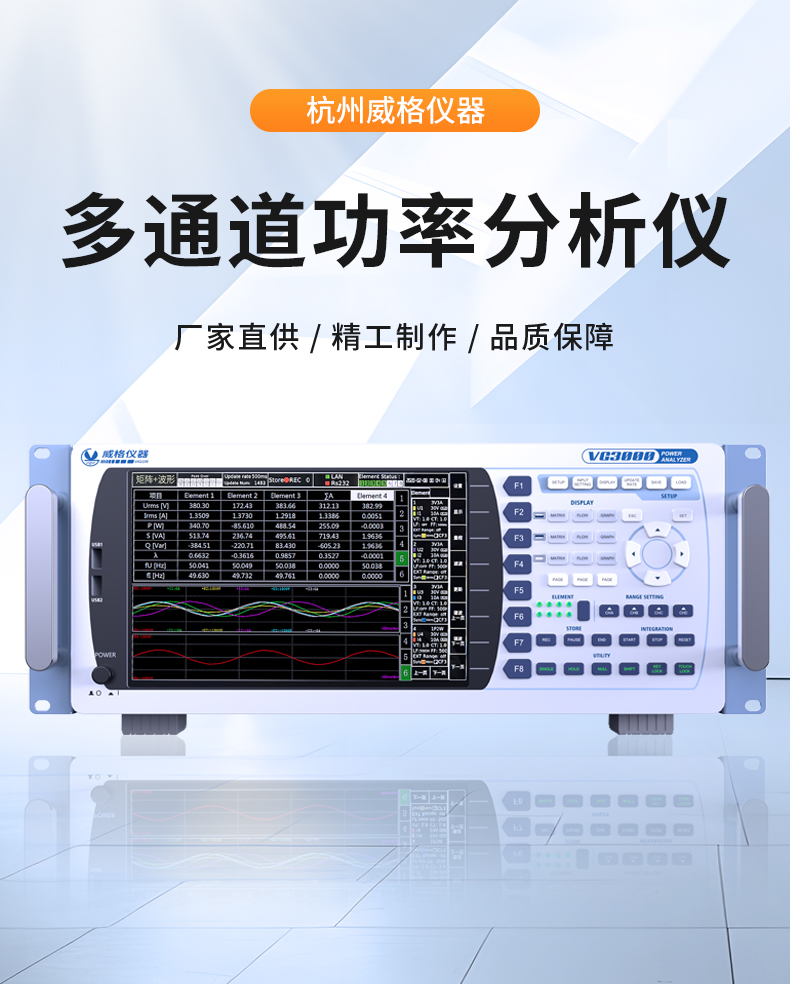 威格新品-VG3000系列多通道，多功能、高精度功率分析儀 廠家直銷 質(zhì)量保障插圖